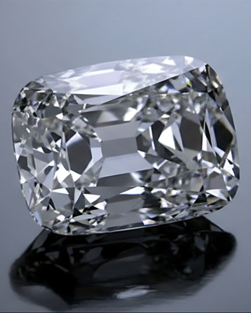 A high-clarity cushion cut natural diamond